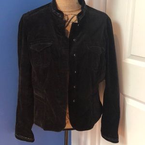 Women’s Black Beaded Jean Jacket